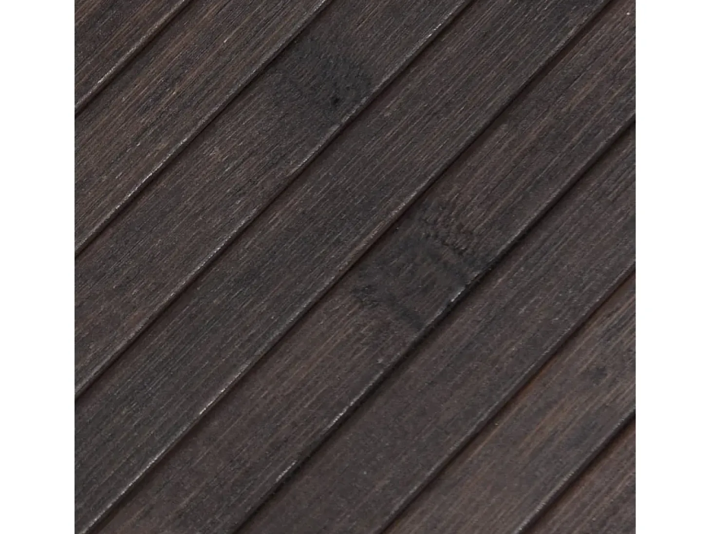 Alfombra rectangular bambú marrón oscuro 100x300 cm