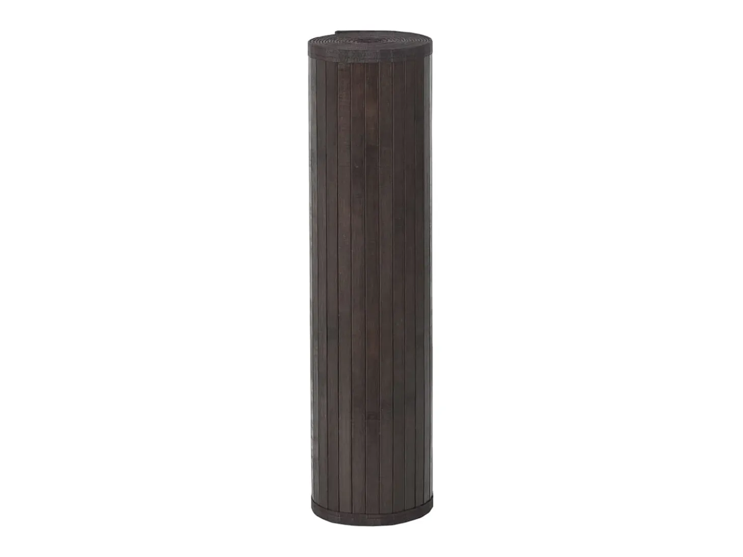 Alfombra rectangular bambú marrón oscuro 60x100 cm