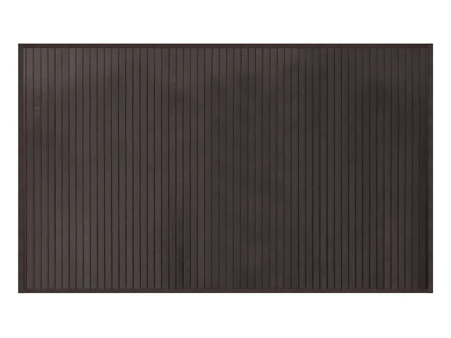 Alfombra rectangular bambú marrón oscuro 60x100 cm