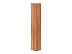 Alfombra rectangular bambú marrón 60x500 cm