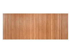 Alfombra rectangular bambú color natural 80x200 cm