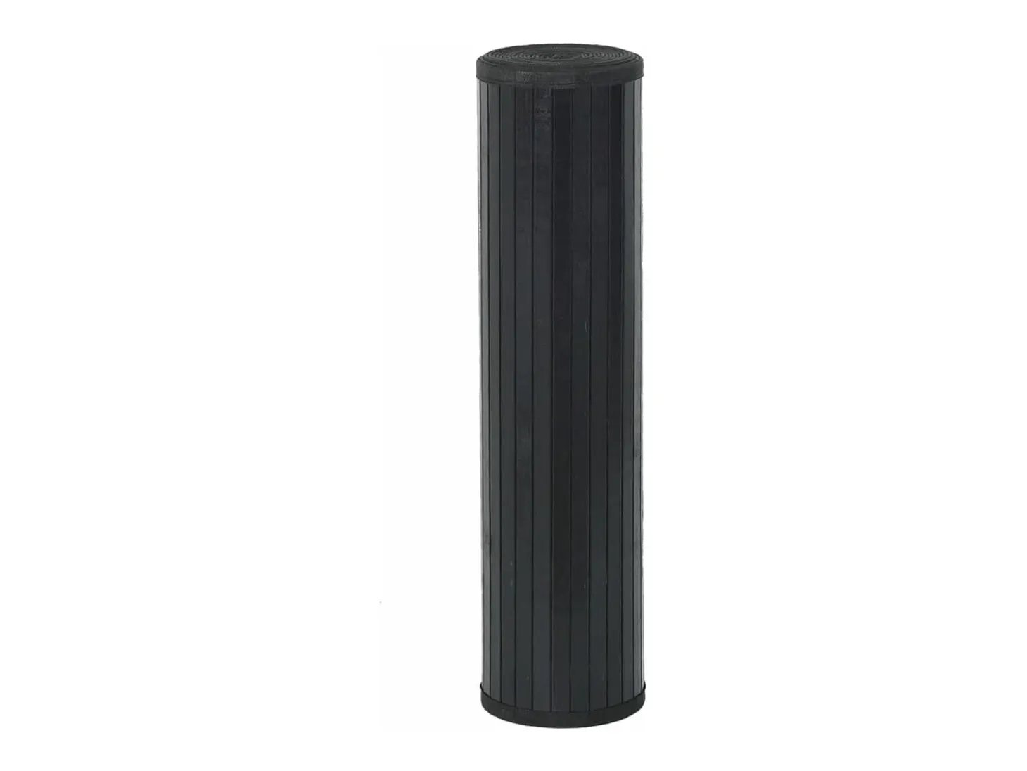 Alfombra rectangular bambú negro 70x500 cm