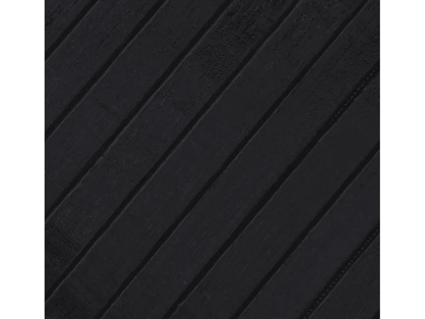 Alfombra rectangular bambú negro 70x500 cm