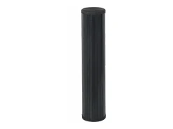 Alfombra rectangular bambú negro 100x500 cm