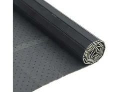 Alfombra rectangular bambú gris 70x500 cm