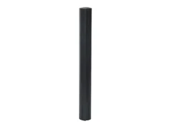 Alfombra rectangular bambú negro 70x500 cm