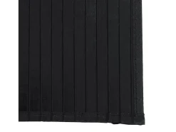 Alfombra rectangular bambú negro 70x200 cm
