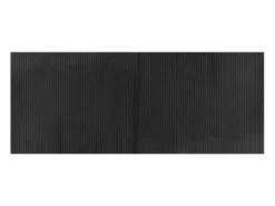 Alfombra rectangular bambú gris 80x200 cm