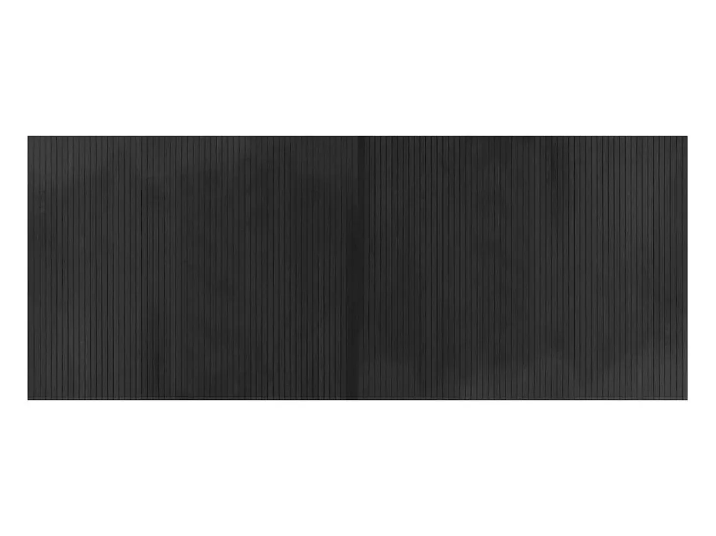 Alfombra rectangular bambú gris 80x200 cm