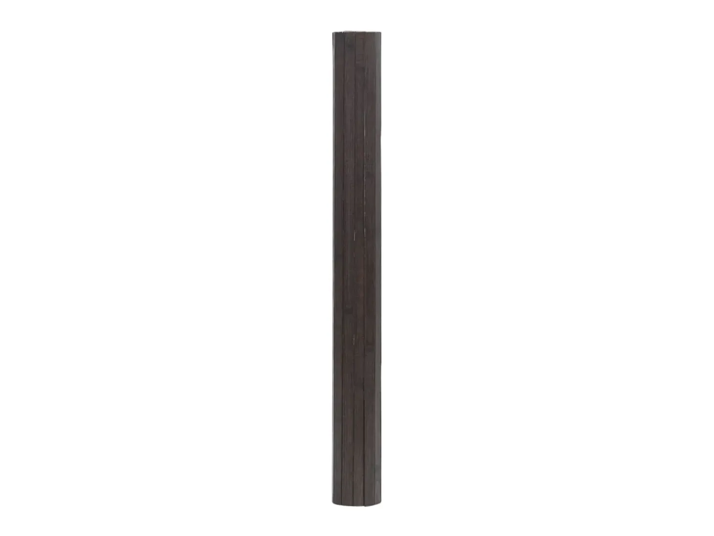 Alfombra rectangular bambú marrón oscuro 70x300 cm