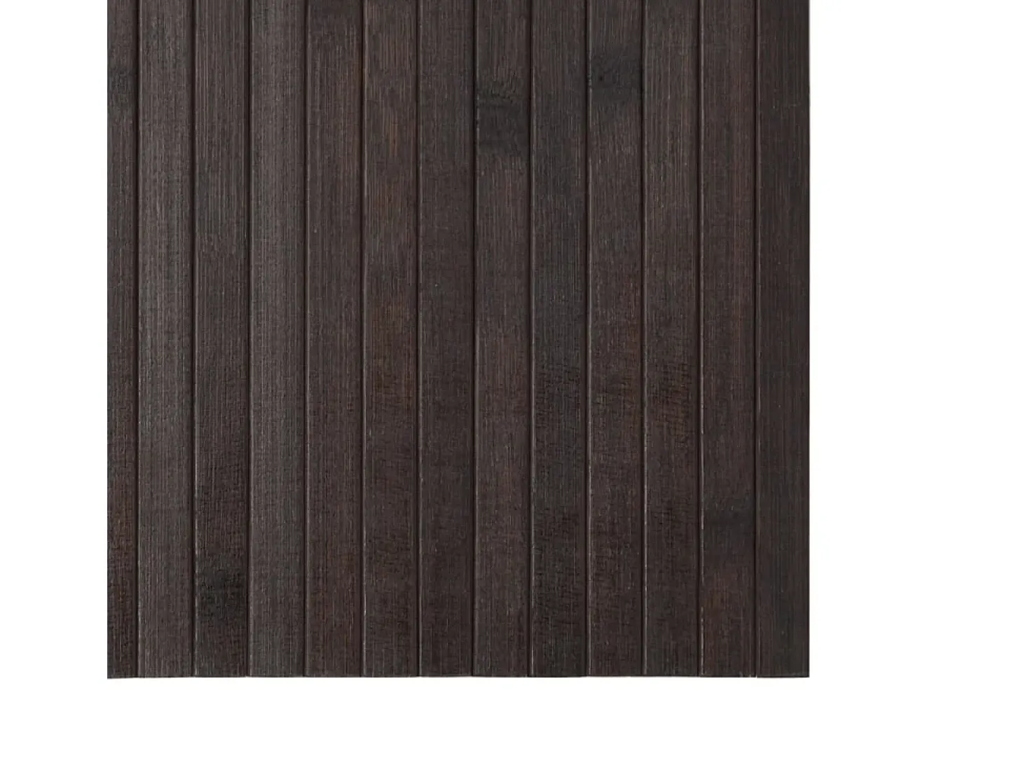 Alfombra rectangular bambú marrón oscuro 70x300 cm