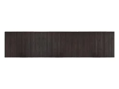 Alfombra rectangular bambú marrón oscuro 70x300 cm