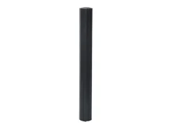 Alfombra rectangular bambú negro 60x100 cm