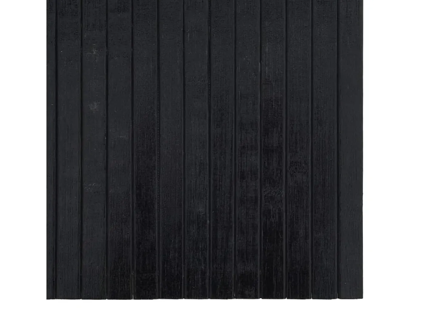 Alfombra rectangular bambú negro 60x100 cm