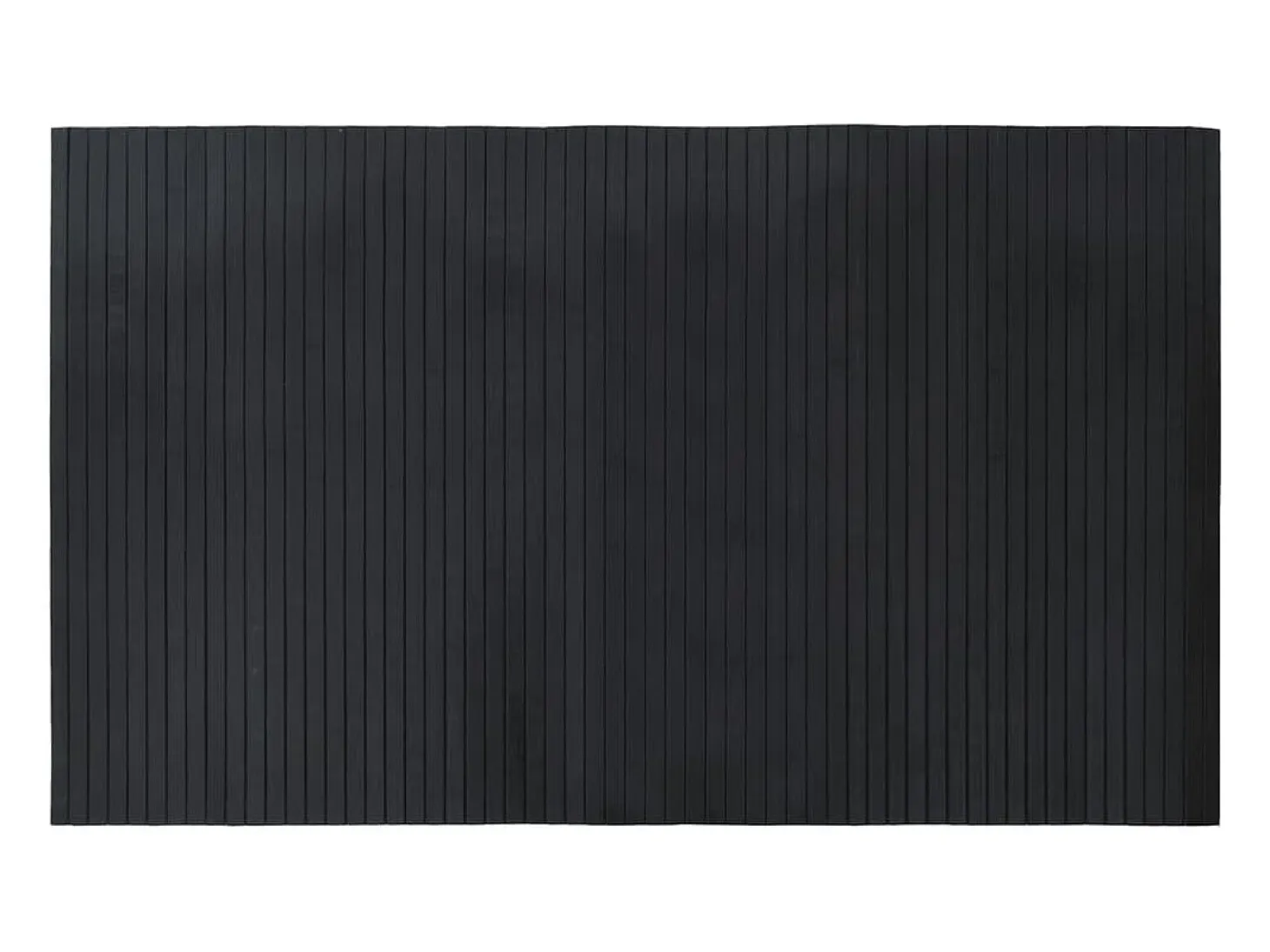 Alfombra rectangular bambú negro 60x100 cm
