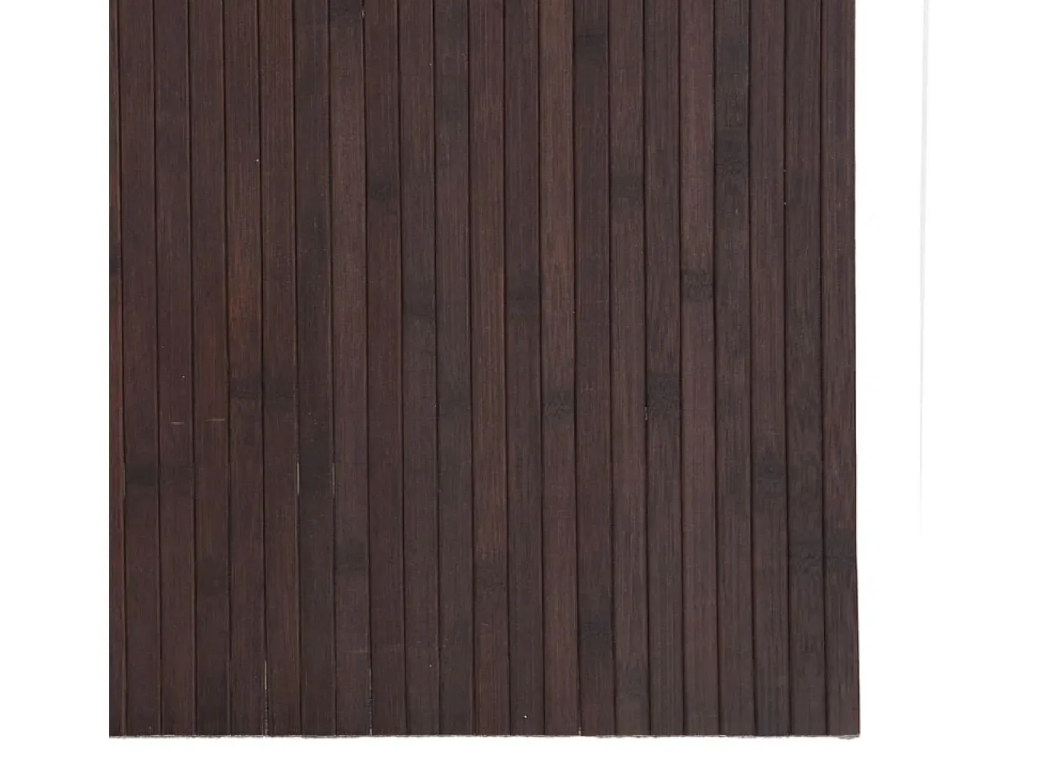 Alfombra rectangular bambú marrón oscuro 80x100 cm