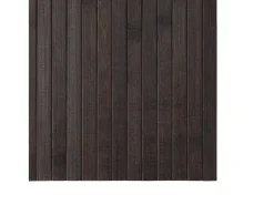 Alfombra rectangular bambú marrón oscuro 60x500 cm