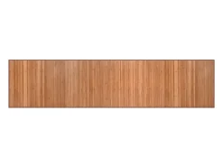 Alfombra rectangular bambú color natural 70x300 cm