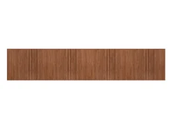 Alfombra rectangular bambú marrón 80x400 cm