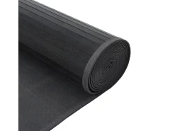 Alfombra rectangular bambú gris 100x400 cm