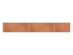 Alfombra rectangular bambú marrón 70x500 cm
