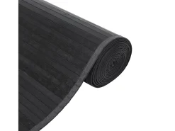 Alfombra rectangular bambú gris 70x100 cm
