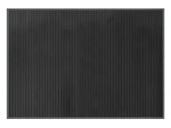 Alfombra rectangular bambú gris 70x100 cm