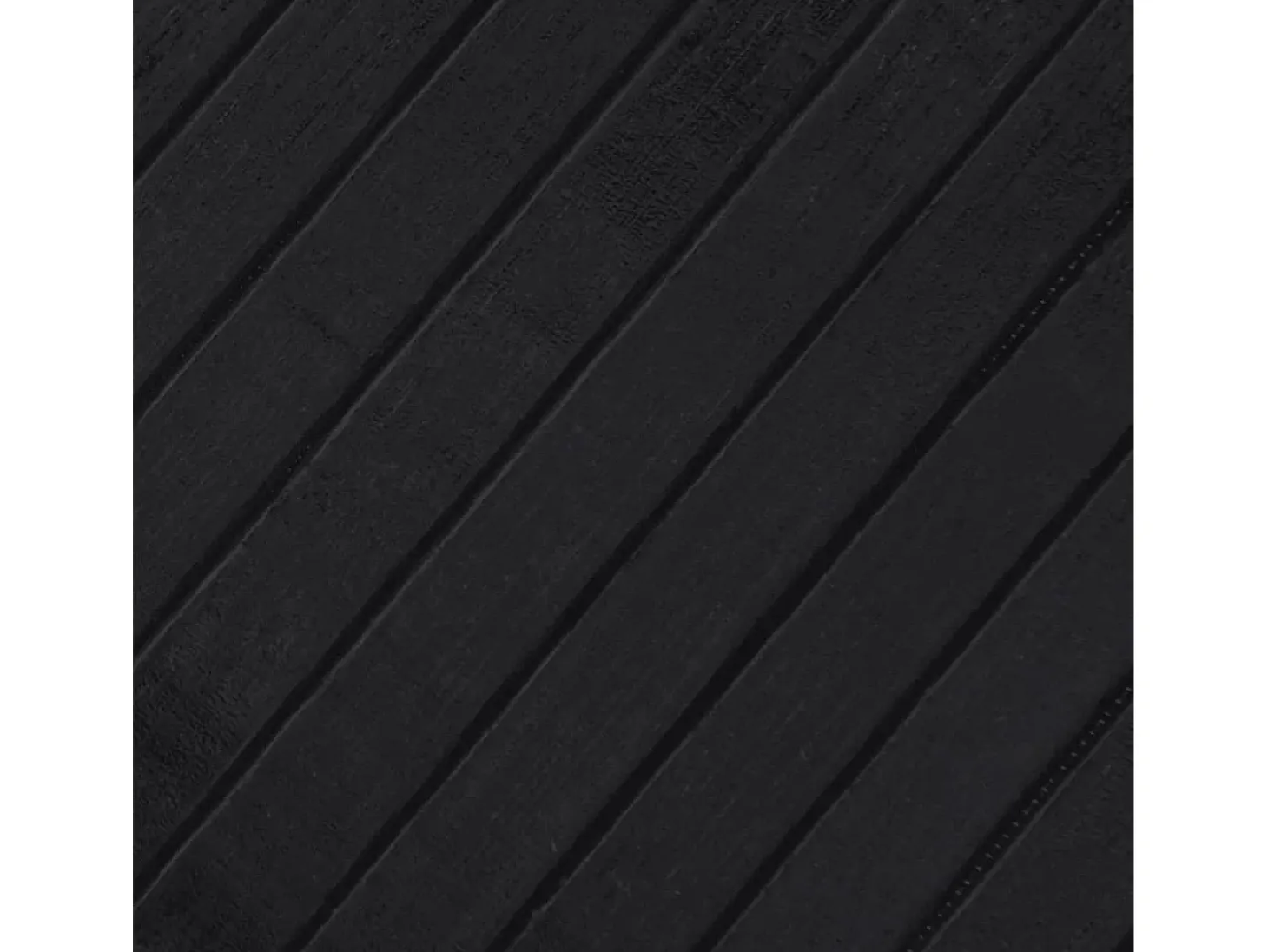 Alfombra rectangular bambú negro 70x300 cm