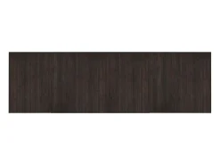 Alfombra rectangular bambú marrón oscuro 60x200 cm