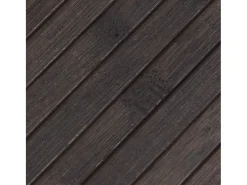Alfombra rectangular bambú marrón oscuro 60x200 cm
