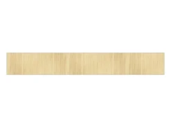 Alfombra rectangular bambú color natural claro 70x500 cm