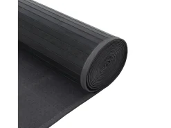 Alfombra rectangular bambú gris 100x200 cm