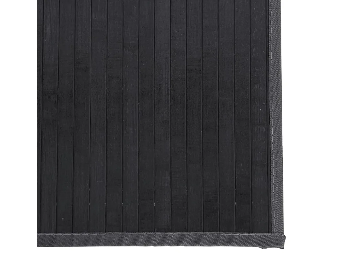 Alfombra rectangular bambú gris 100x200 cm