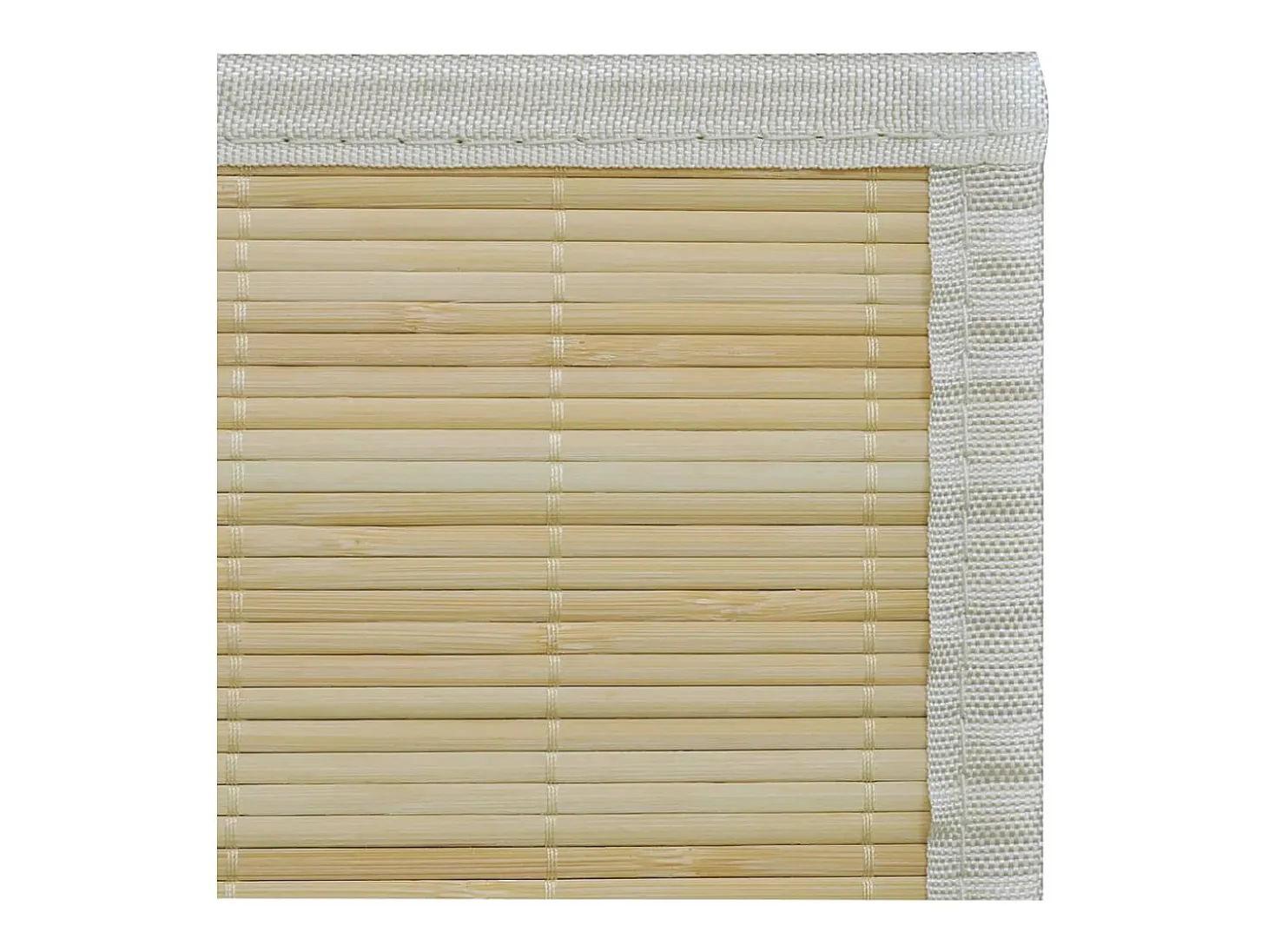 Alfombra rectangular de bambú natural 120 x 180 cm