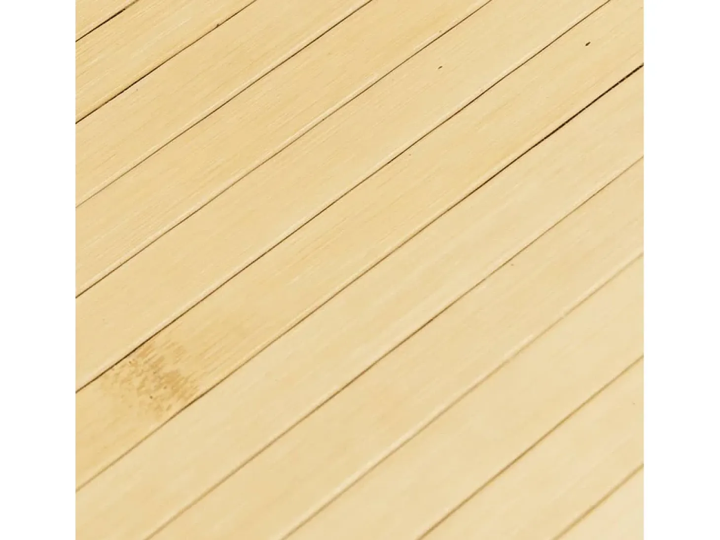 Alfombra rectangular de bambú natural claro 60x100 cm