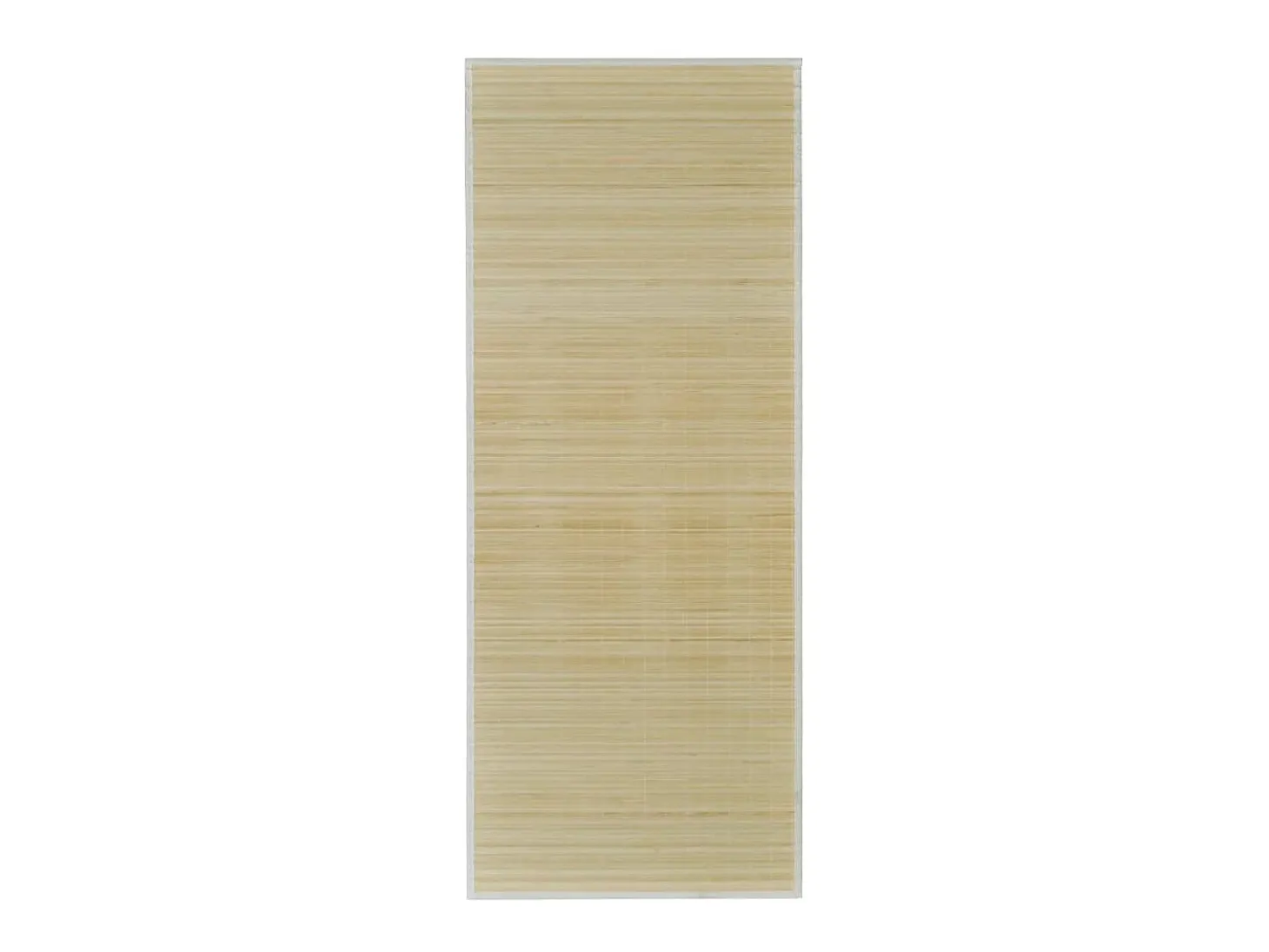 Alfombra rectangular de bambú natural 80 x 200 cm ES32391
