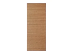 Alfombra rectangular de bambú marrón 150 x 200 cm