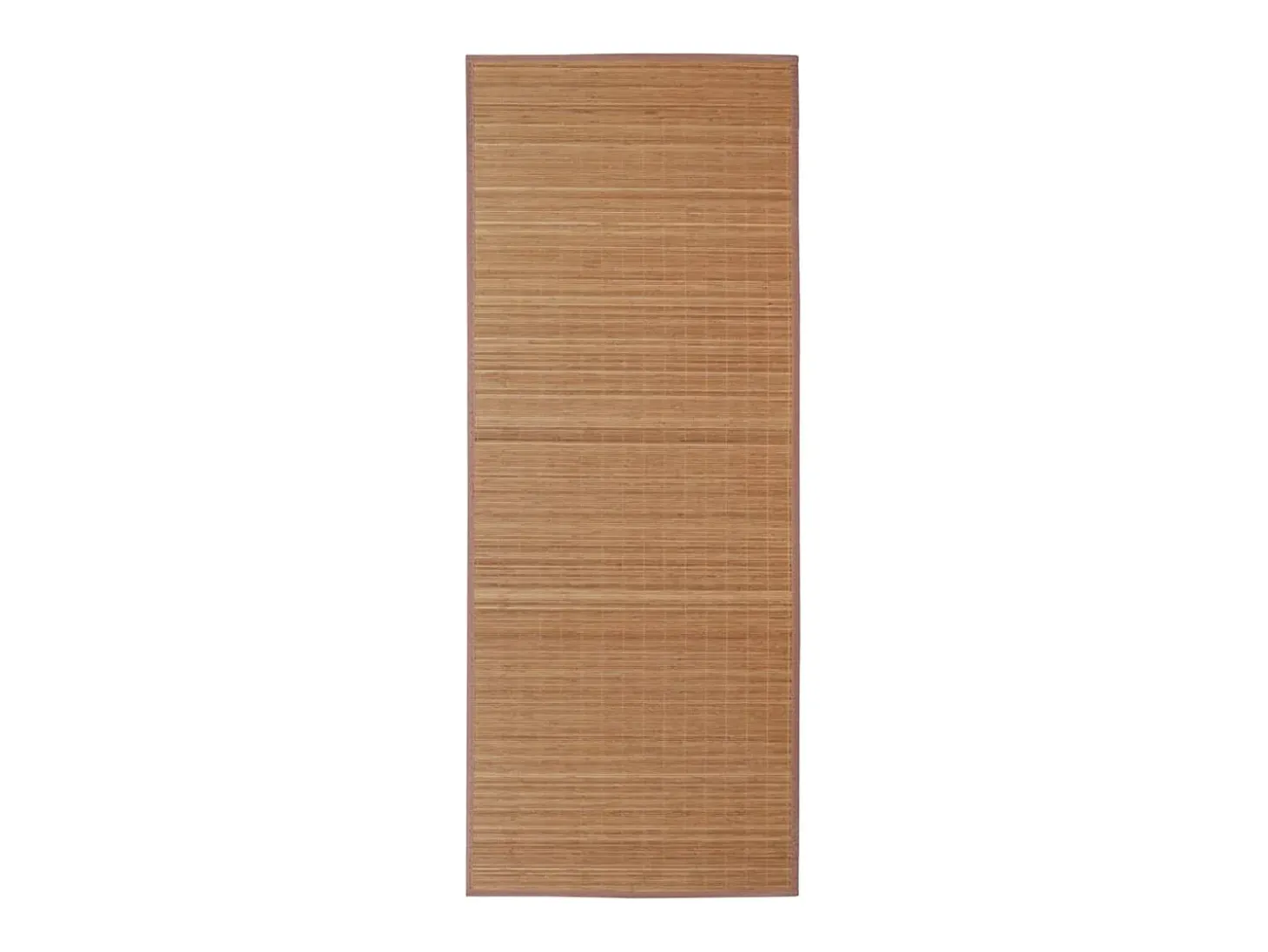 Alfombra rectangular de bambú marrón 150 x 200 cm