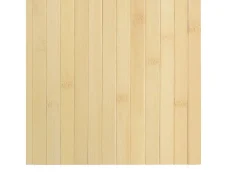 Alfombra rectangular de luz natural 100x100 cm bambú