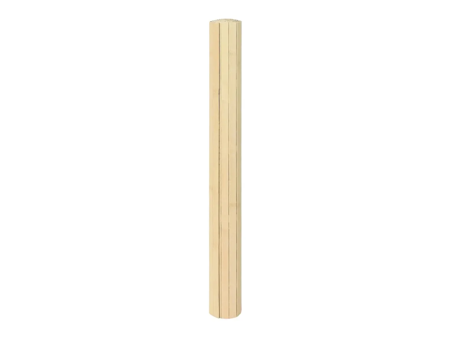 Alfombra rectangular de luz natural 100x200 cm bambú