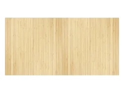 Alfombra rectangular de luz natural 100x200 cm bambú