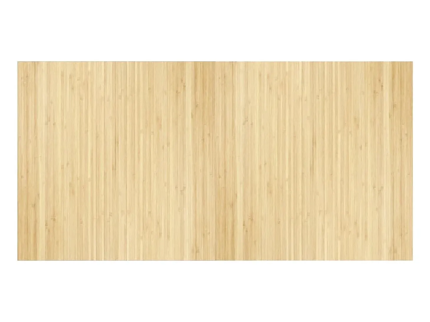 Alfombra rectangular de luz natural 100x200 cm bambú