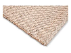 Alfombra rectangular de yute y algodón beige 140 x 200 EFFIA