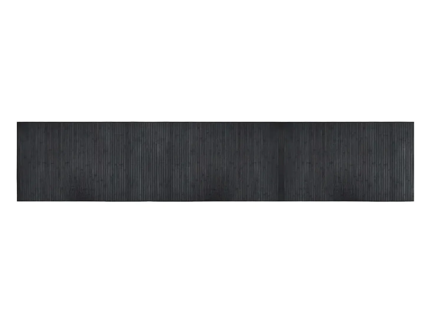 Alfombra rectangular gris 60x300 cm bambú