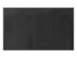 Alfombra rectangular gris 60x100 cm bambú