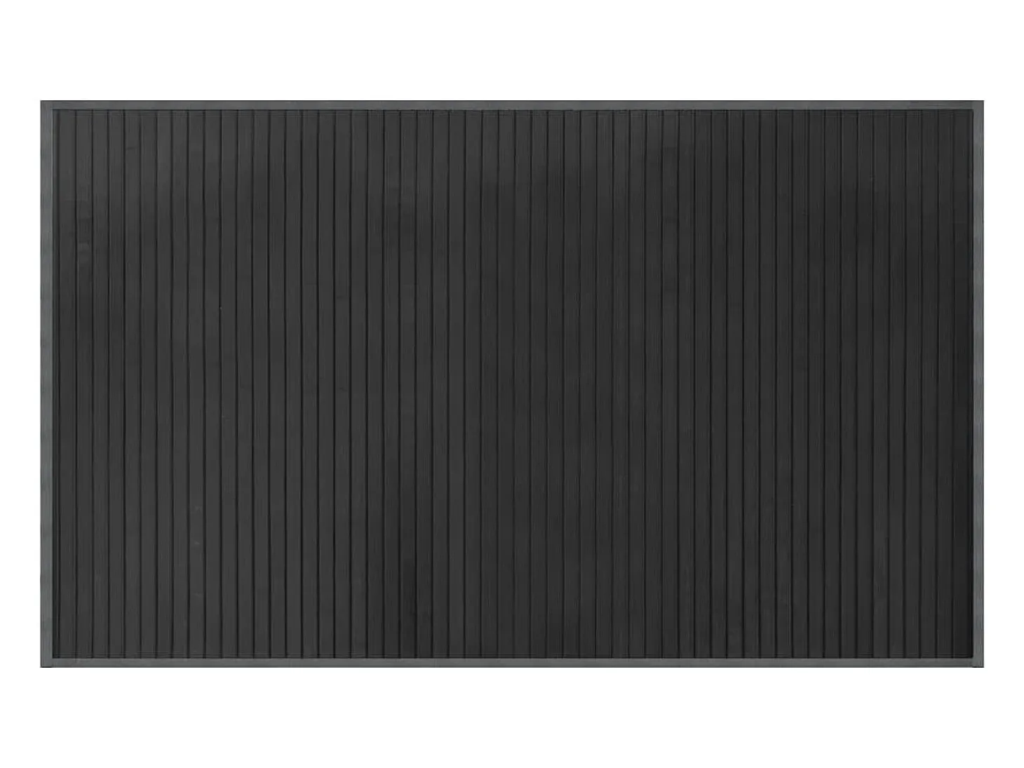 Alfombra rectangular gris 60x100 cm bambú