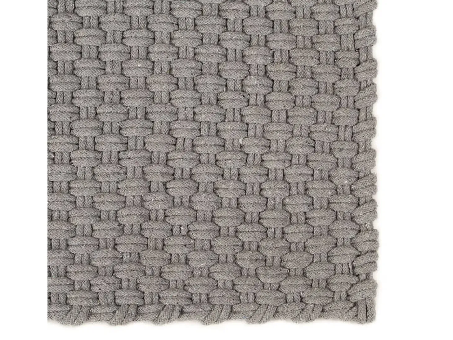 Alfombra rectangular Gris 160x230 cm Algodón