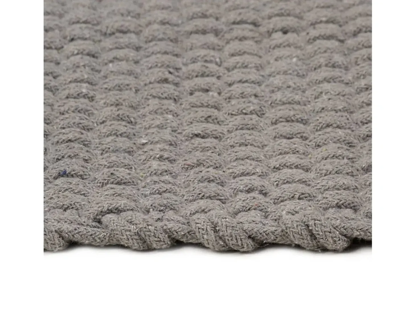 Alfombra rectangular Gris 160x230 cm Algodón