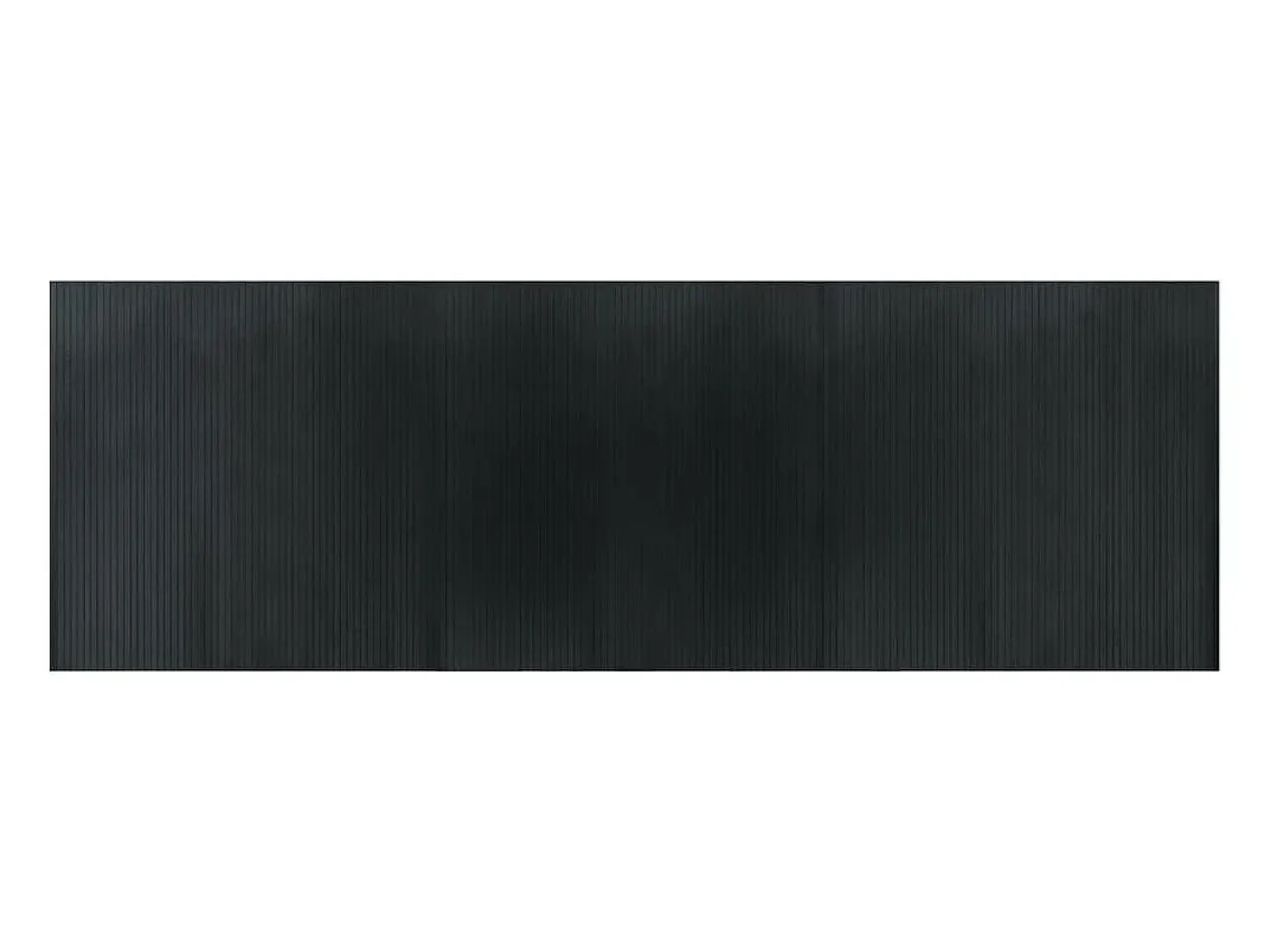 Alfombra rectangular gris 100x300 cm bambú