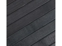 Alfombra rectangular gris 100x100 cm bambú